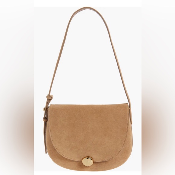 NWT Madewell The Dakota Suede Saddle Bag - Picture 1 of 6